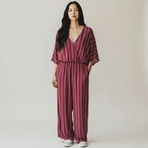 JACK by BB DAKOTA 'it takes all stripes' jumpsuit size: L